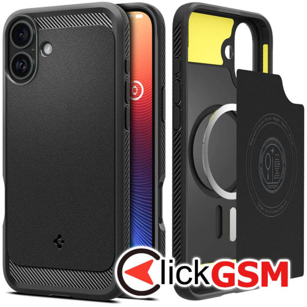 Spigen - Rugged Armor MagSafe - iPhone 16 Plus - Matte Black