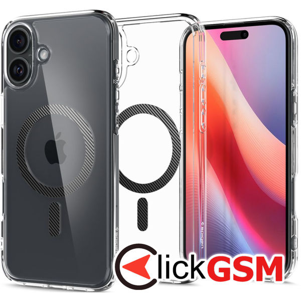 Spigen - Ultra Hybrid MagSafe - iPhone 16 - Carbon Fiber