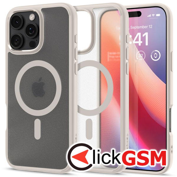 Spigen - Ultra Hybrid MagSafe - iPhone 16 Pro Max - Frost Natural Titanium