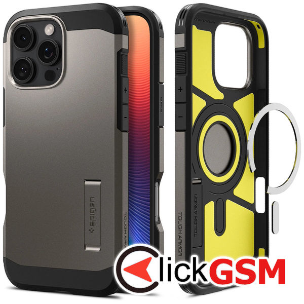 Spigen - Tough Armor MagSafe - iPhone 16 Pro - Gunmetal