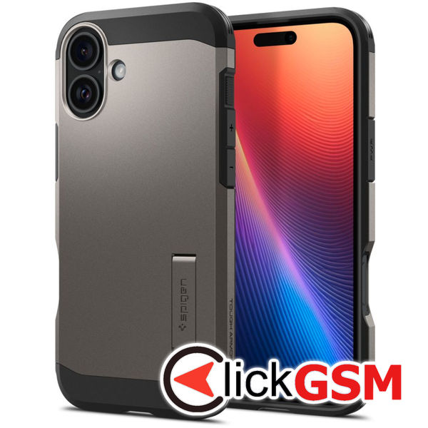 Spigen - Tough Armor MagSafe - iPhone 16 - Gunmetal