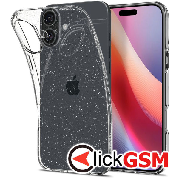 Spigen - Liquid Crystal Glitter - iPhone 16 - Crystal Quartz