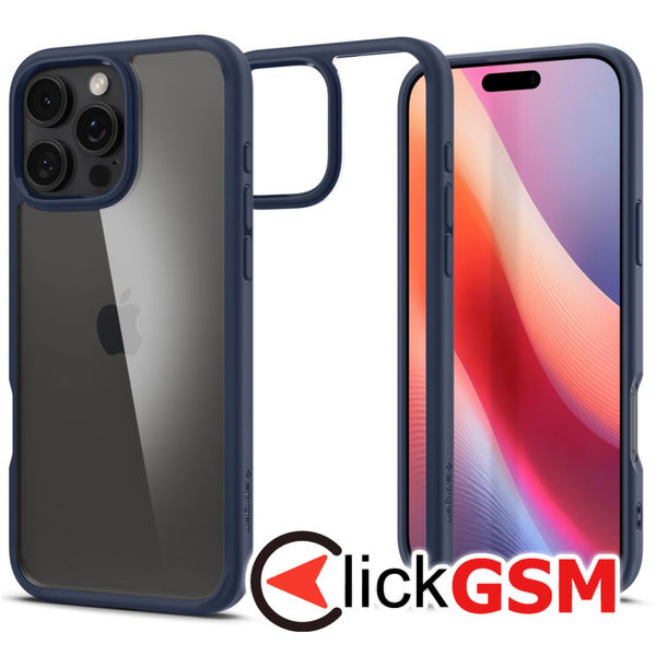 Spigen - Ultra Hybrid - iPhone 16 Pro - Navy Blue