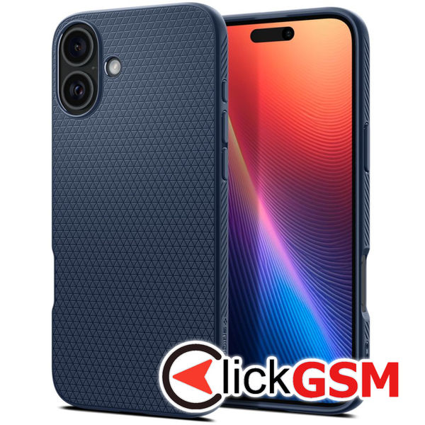 Spigen - Liquid Air - iPhone 16 - Navy Blue