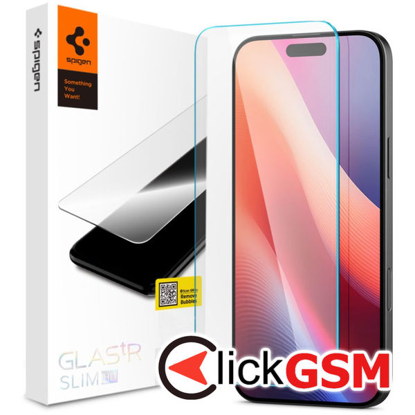 Spigen - Glas.tR Slim - iPhone 16 Pro - Clear