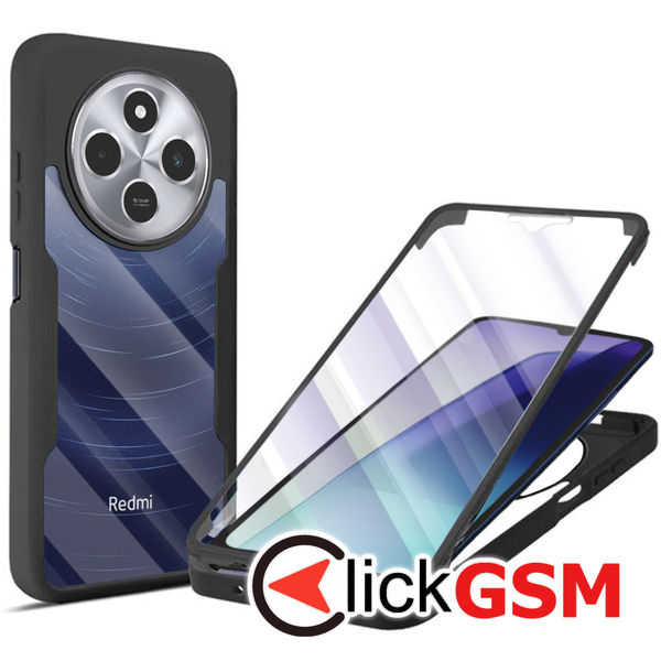 Techsuit - ColorVerse 360 Series + Screen Protector - Xiaomi Redmi 14C / Poco C75 - Black