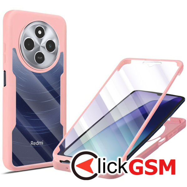 Techsuit - ColorVerse 360 Series + Screen Protector - Xiaomi Redmi 14C / Poco C75 - Pink