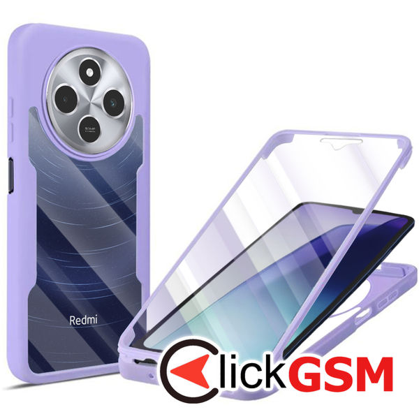 Techsuit - ColorVerse 360 Series + Screen Protector - Xiaomi Redmi 14C / Poco C75 - Purple