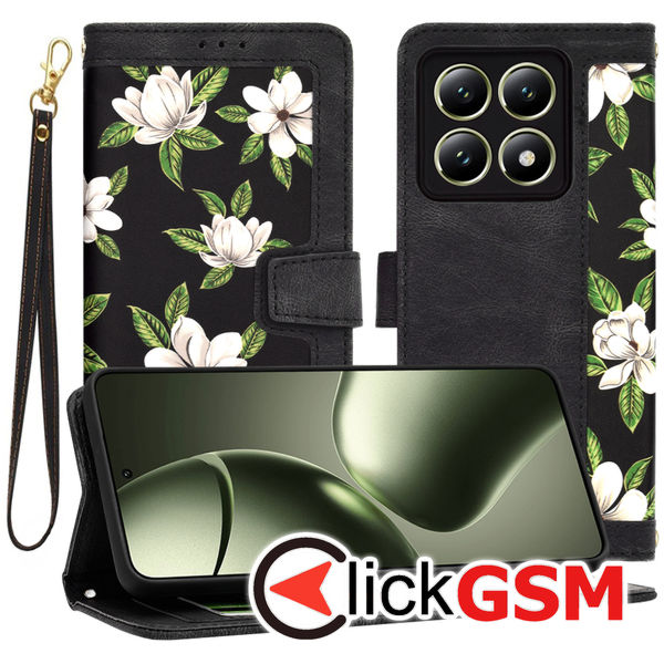 Techsuit - FlipCraft - Xiaomi 14T - Flowers of the Dawn