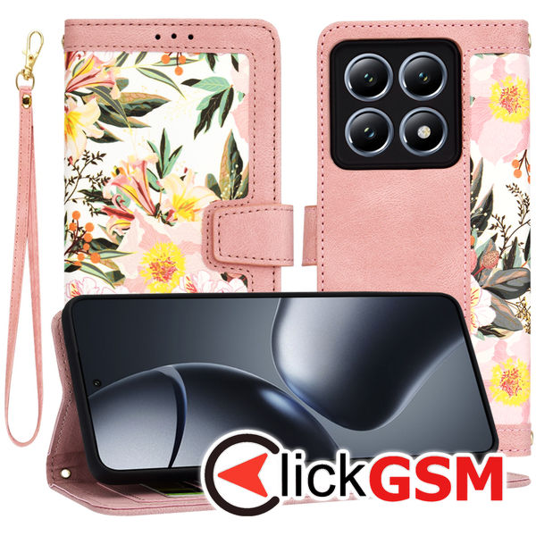 Techsuit - FlipCraft - Xiaomi 14T Pro - Sweetheart Pink