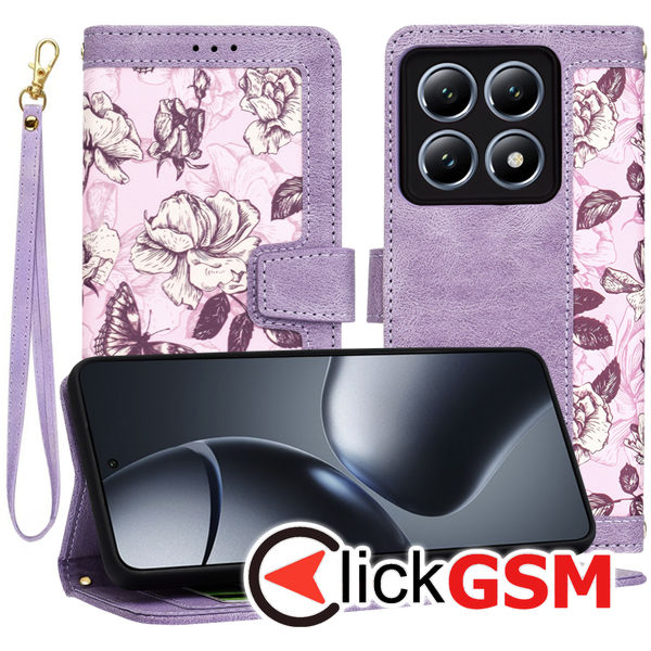 Techsuit - FlipCraft - Xiaomi 14T Pro - Mysterious Purple