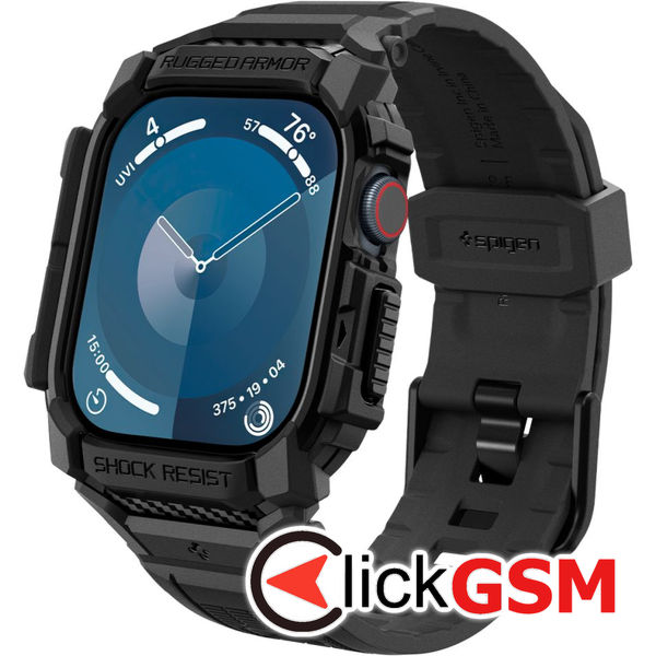 Spigen - Rugged Armor Pro - Apple Watch 10 42mm - Matte Black