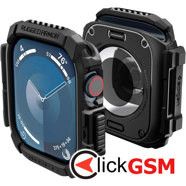 Spigen - Rugged Armor - Apple Watch 10 42mm - Black