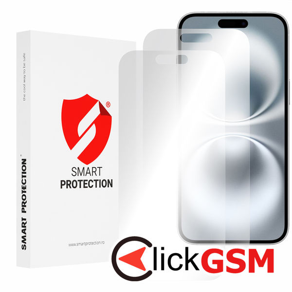Smart Protection - Premium Classic (2 pack) - iPhone 16 Plus - Clear