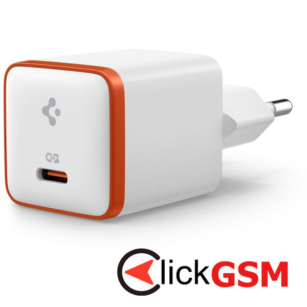 Spigen - Wall Charger Arcstation Essential (EE301EU) - Type-C, Quick Charge, PD30W - White