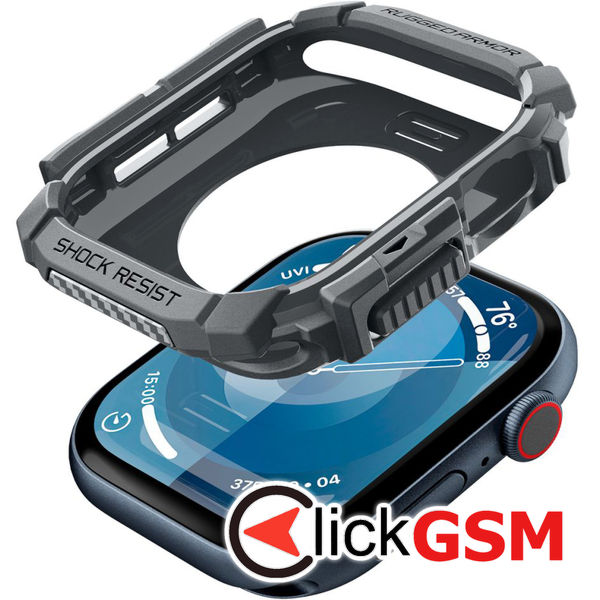 Spigen - Rugged Armor - Apple Watch 10 46mm - Dark Grey
