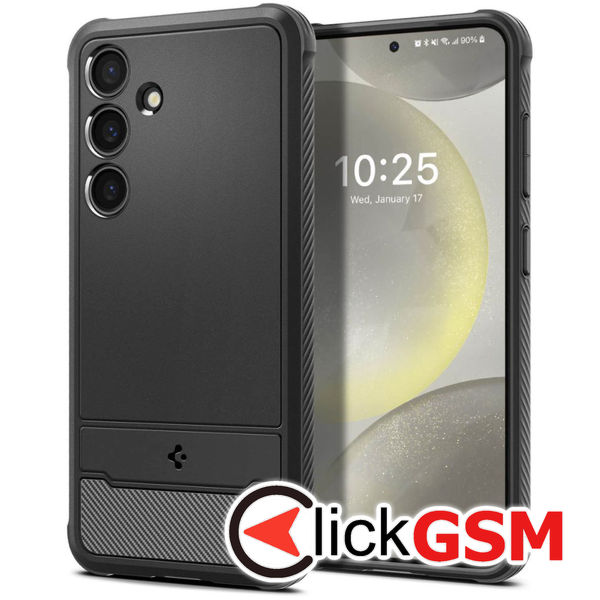 Spigen - Rugged Armor - Samsung Galaxy S24 FE - Matte Black
