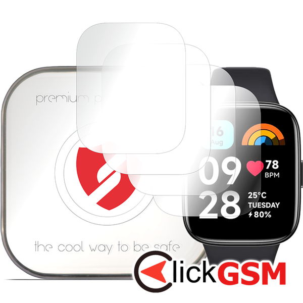 Smart Protection - Premium Classic (4 pack) - Xiaomi Redmi Watch 3 Active - Clear