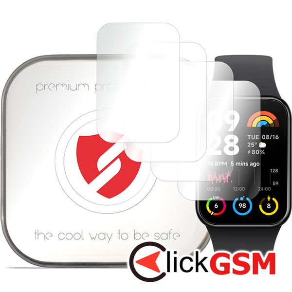 Smart Protection - Premium Classic (4 pack) - Xiaomi Mi Band 8 Pro - Clear