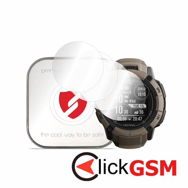 Smart Protection - Premium Classic (4 pack) - Garmin Instinct 2X Solar - Clear