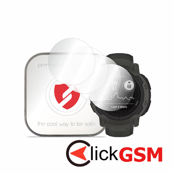Smart Protection - Premium Classic (4 pack) - Garmin Instinct 2 - Clear