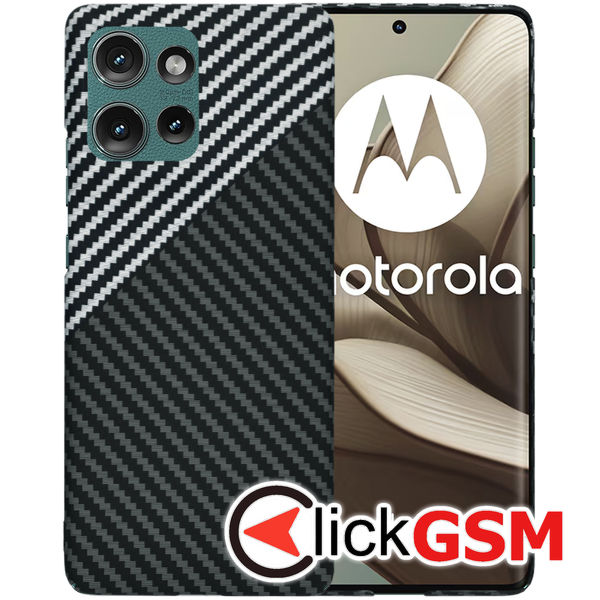 Techsuit - Carbonite FiberShell - Motorola Edge 50 - Stealth Gray