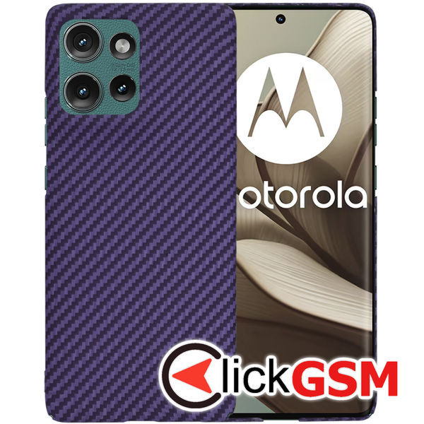 Techsuit - Carbonite FiberShell - Motorola Edge 50 - Purple