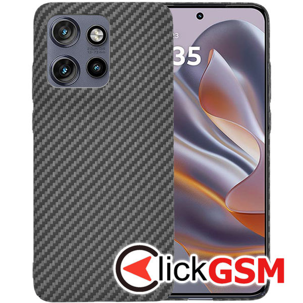 Techsuit - Carbonite FiberShell - Motorola Edge 50 Neo / Motorola ThinkPhone 25 - Black