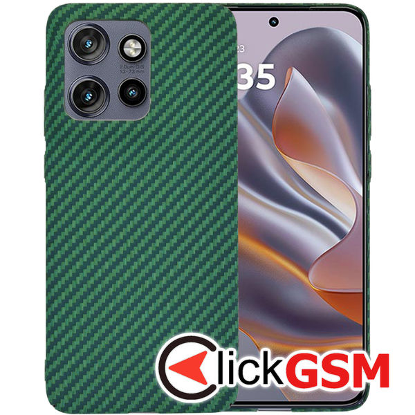 Techsuit - Carbonite FiberShell - Motorola Edge 50 Neo / Motorola ThinkPhone 25 - Green