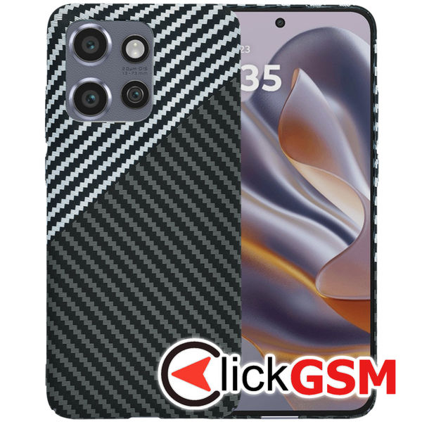 Techsuit - Carbonite FiberShell - Motorola Edge 50 Neo / Motorola ThinkPhone 25 - Stealth Gray