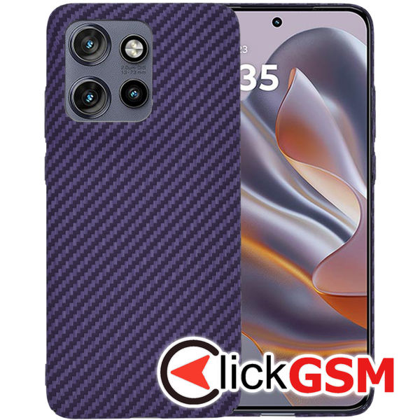 Techsuit - Carbonite FiberShell - Motorola Edge 50 Neo / Motorola ThinkPhone 25 - Purple