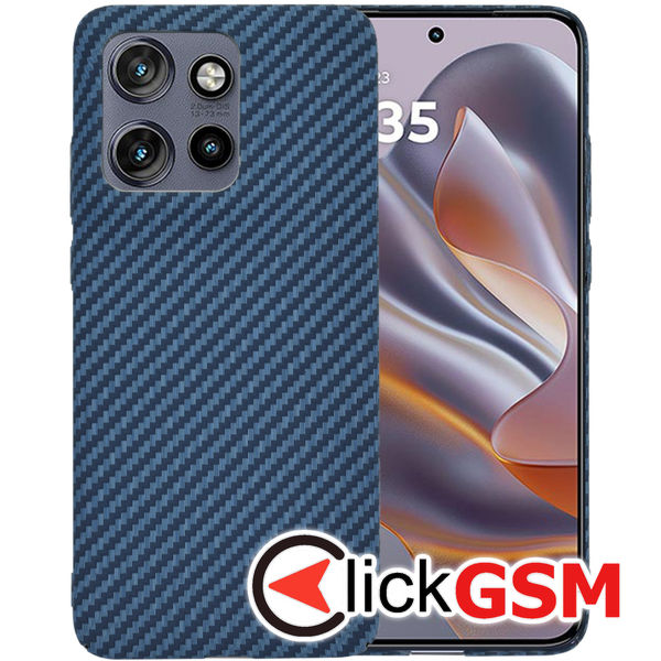 Techsuit - Carbonite FiberShell - Motorola Edge 50 Neo / Motorola ThinkPhone 25 - Cyan