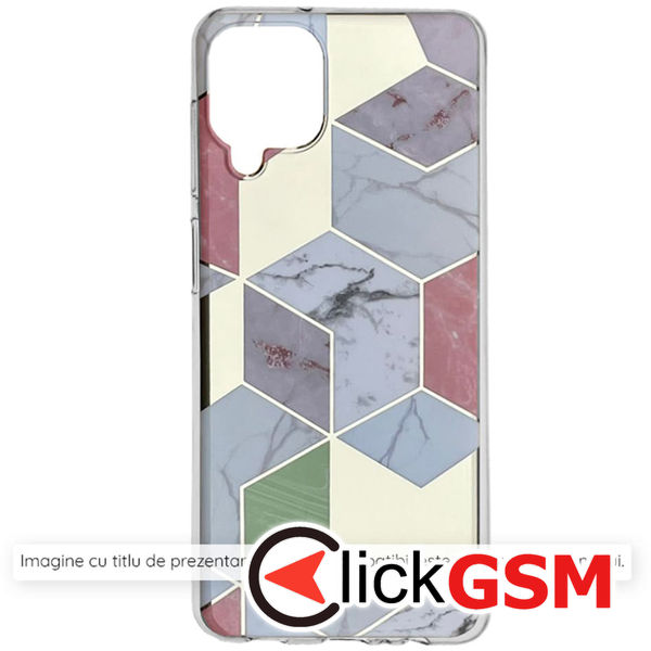 Techsuit - Marble Series - Xiaomi Redmi 14C / Poco C75 - Purple Hex