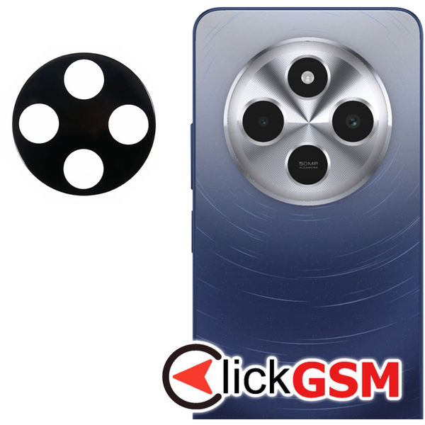 Techsuit - Full Camera Glass - Xiaomi Redmi 14C / Poco C75 - Black