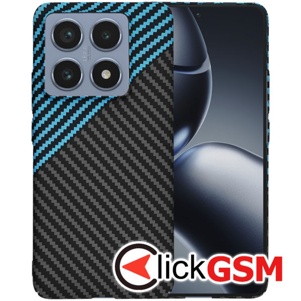 Techsuit - Carbonite FiberShell - Xiaomi 14T Pro - Blue Pulse