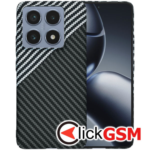 Techsuit - Carbonite FiberShell - Xiaomi 14T Pro - Stealth Gray