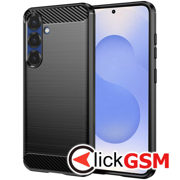 Techsuit - Carbon Silicone - Samsung Galaxy S25 - Black