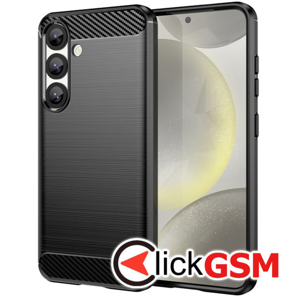 Techsuit - Carbon Silicone - Samsung Galaxy S25 Plus - Black