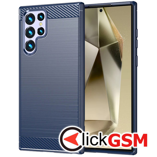 Techsuit - Carbon Silicone - Samsung Galaxy S25 Ultra - Blue