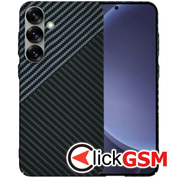 Techsuit - Carbonite FiberShell - Samsung Galaxy S25 Plus - Stealth Gray