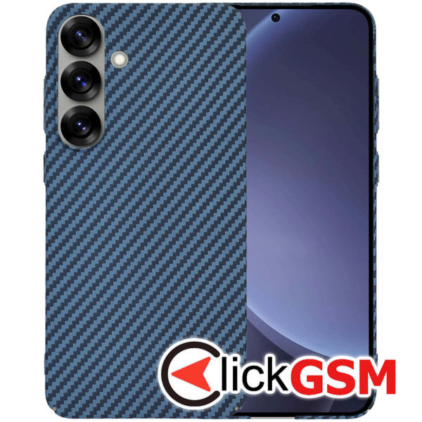 Techsuit - Carbonite FiberShell - Samsung Galaxy S25 Plus - Cyan