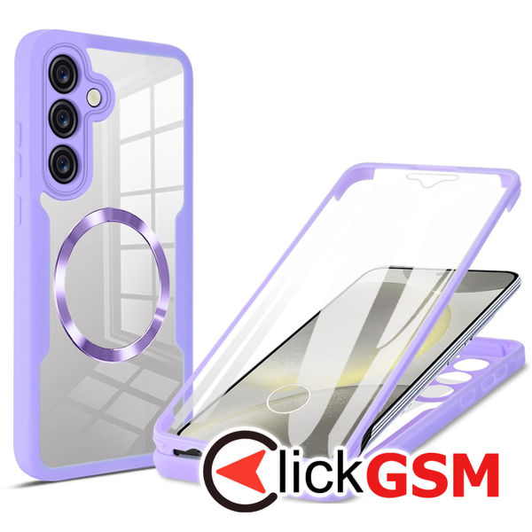 Techsuit - ColorVerse 360 MagSafe Series + Screen Protector - Samsung Galaxy S25 - Purple