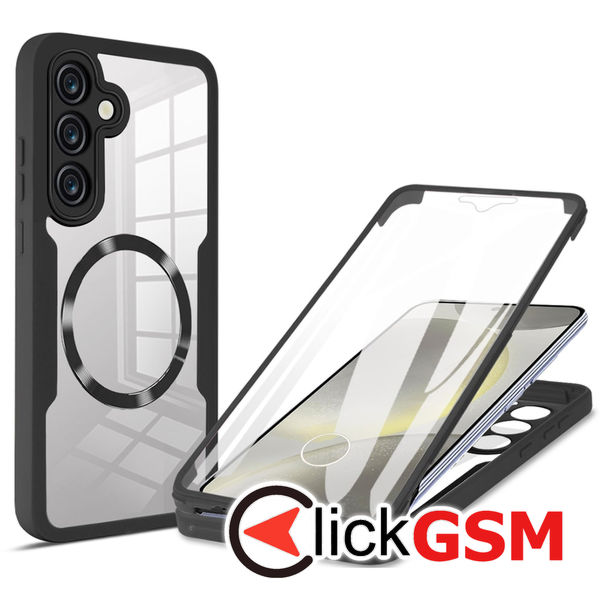 Techsuit - ColorVerse 360 MagSafe Series + Screen Protector - Samsung Galaxy S25 Plus - Black