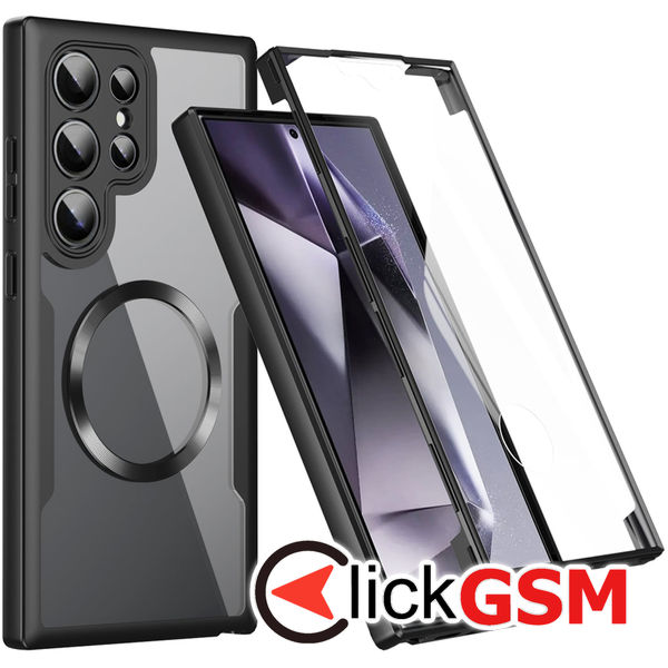 Techsuit - ColorVerse 360 MagSafe Series + Screen Protector - Samsung Galaxy S25 Ultra - Black