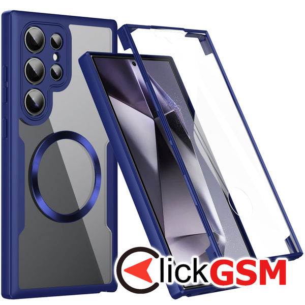 Techsuit - ColorVerse 360 MagSafe Series + Screen Protector - Samsung Galaxy S25 Ultra - Blue