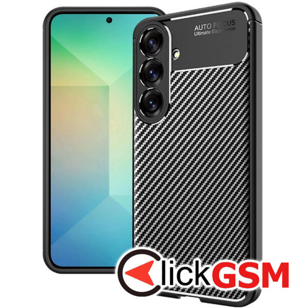 Techsuit - CarbonFiber - Samsung Galaxy S25 Plus - Black