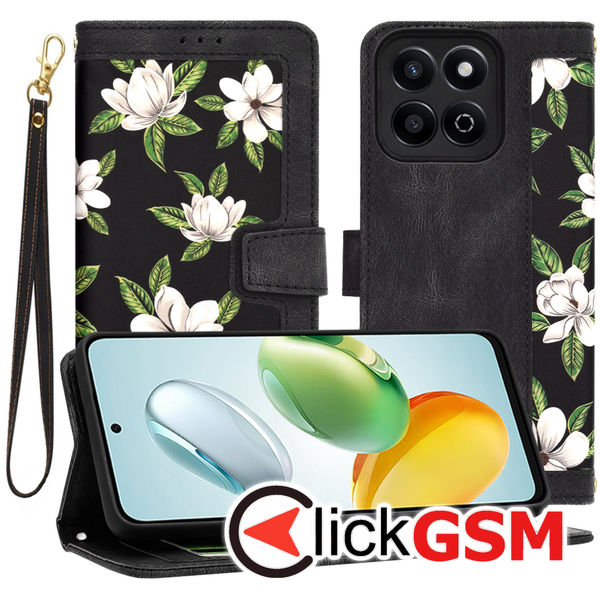 Techsuit - FlipCraft - Honor 200 Smart / X7c - Flowers of the Dawn