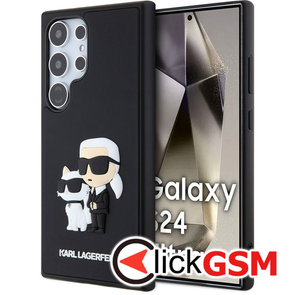 Karl Lagerfeld - 3D Design (KLHCS24L3DRKCNK) - Samsung Galaxy S24 Ultra - Rubber Karl&Choupette