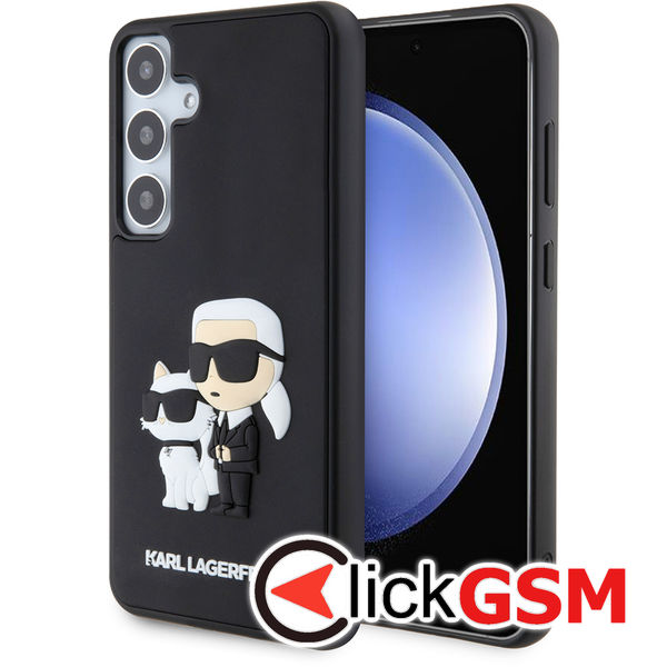 Karl Lagerfeld - 3D Design (KLHCS24M3DRKCNK) - Samsung Galaxy S24 Plus - Rubber Karl&Choupette