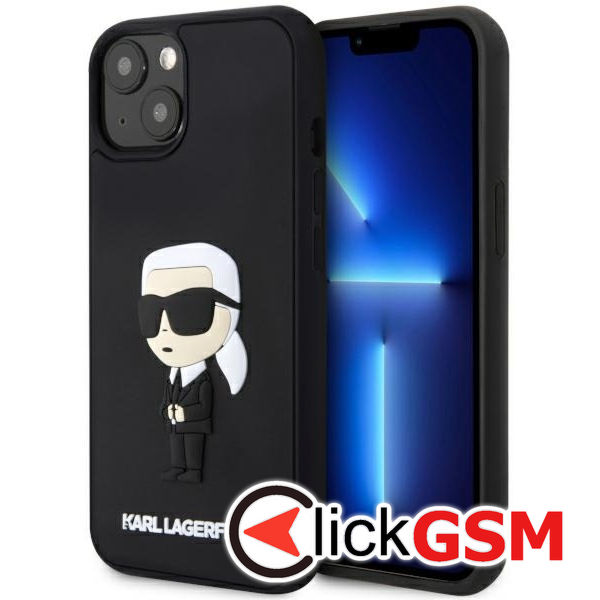 Karl Lagerfeld - 3D Design (KLHCP14M3DRKINK) - iPhone 14 Plus - Rubber Ikonik